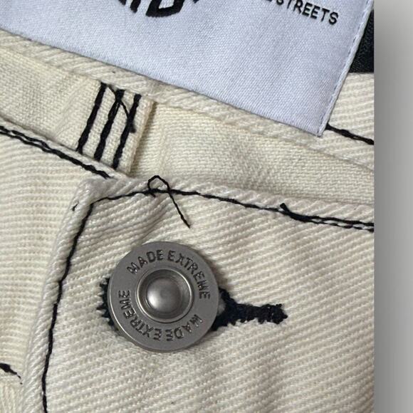 NWT CRTA© "SPLINTER" DENIM JEANS sz S L28 - Picture 5 of 9